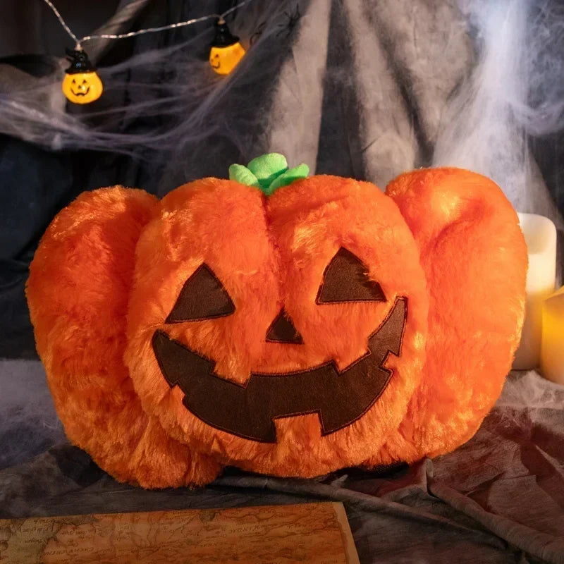 Adorable Pumpkin-Shaped Plush Backpack