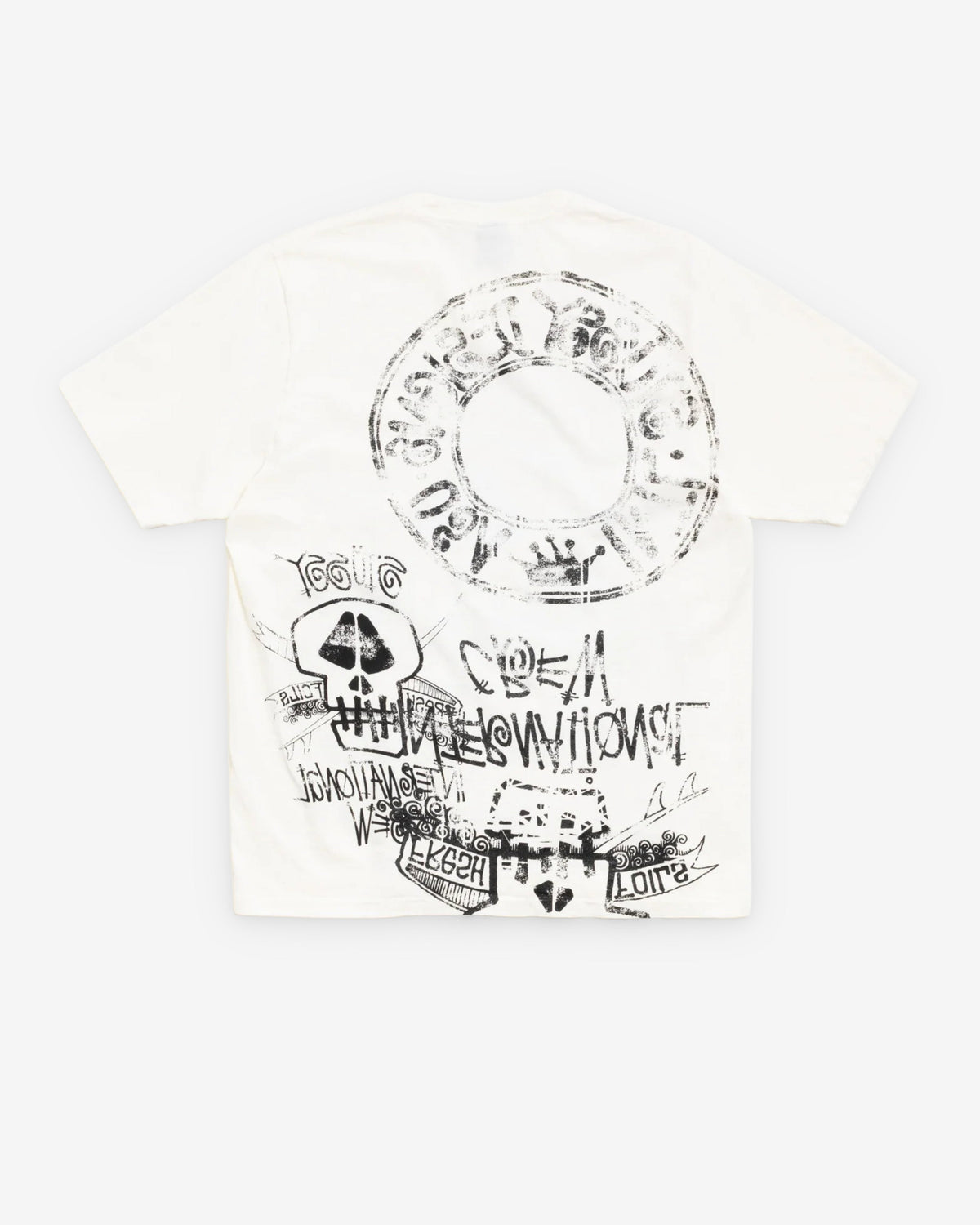 Stüssy - Men's Skulls Pigment Dyed Tee - (Natural)