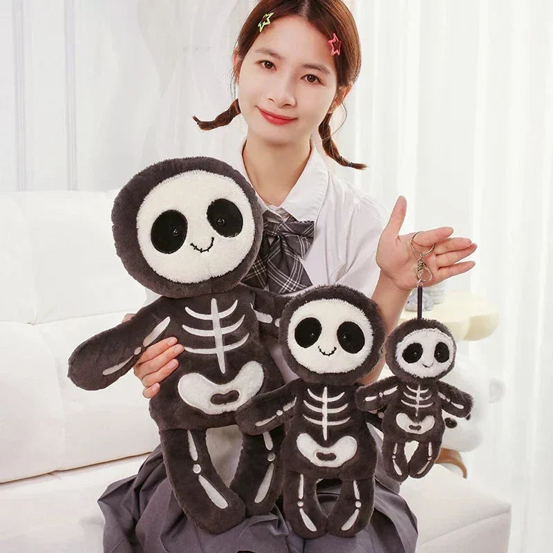 Chilling Skeleton and Mysterious Mummy Halloween Plush Toys
