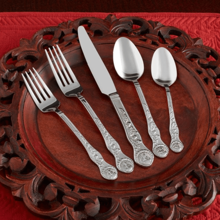 Plymouth 20 Piece Turkey Flatware Set, Service for 4
